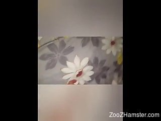 Crazy horny Kazakh lady gets licked by her dog